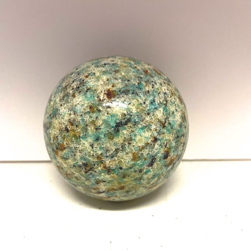 Amazonite Sphere priced by weight, Size: 60mm / 345g