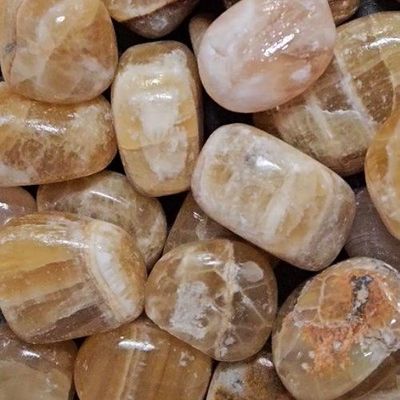 Calcite Honey Tumbled Stone 1"-1.5"