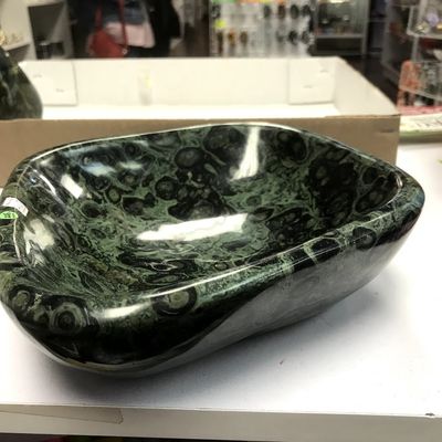 Jasper Kambaba aka Green Rhyolite Bowl 9"x8"