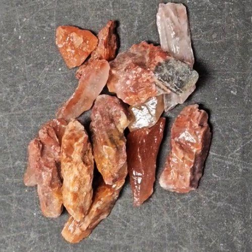 Calcite Strawberry Red Rough Stone .75&quot;-1.5&quot;