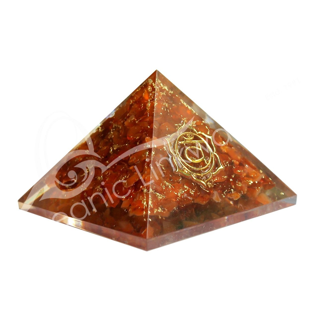 Carnelian Orgone Sacral Chakra Pyramid 40mm