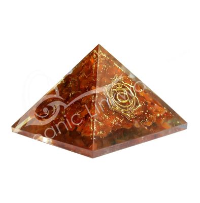 Carnelian Orgone Sacral Chakra Pyramid 40mm
