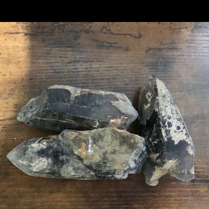 Quartz Morion w/ Hematite 178-202g