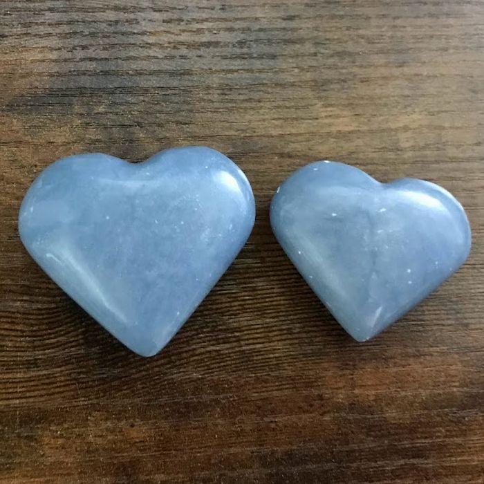 Angelite Heart 2"