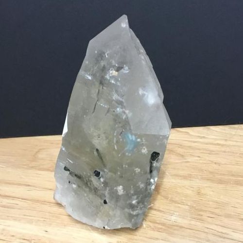 Quartz Clear Point w/ Tourmaline Black Inclusion Specimen 654g