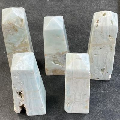Calcite Caribbean Blue Tower priced by weight