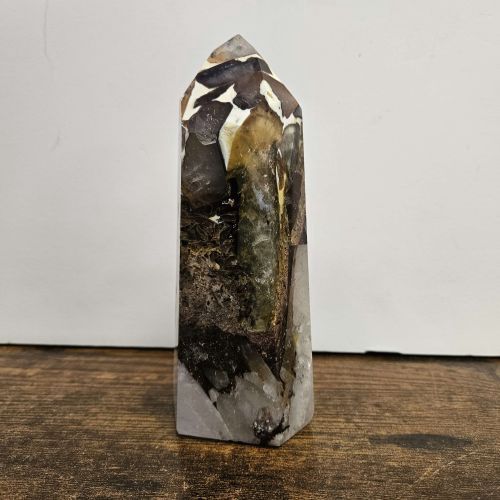 Chalcedony Mosaic Tower 7&quot; | 814g