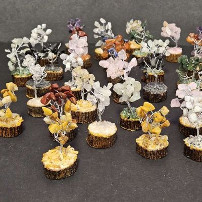 Gemstone Tree Mini Assorted Approx 2.5"