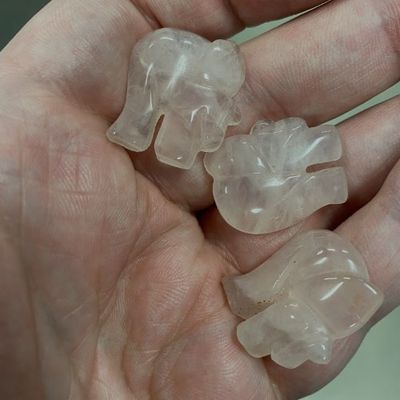 Elephant Gemstone Charm 1" - Select