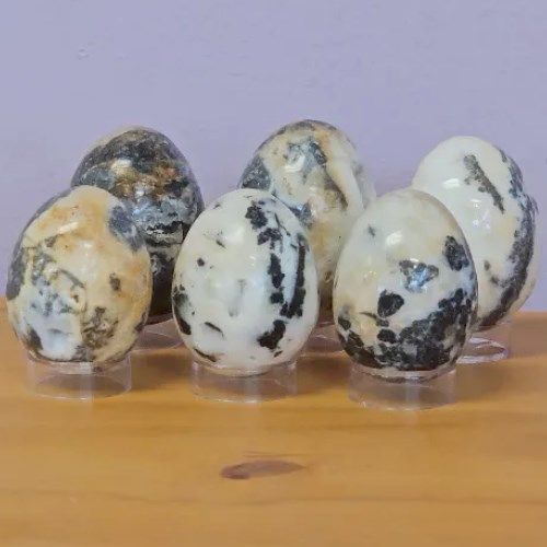 Agate Dendritic Druze Egg Select Size