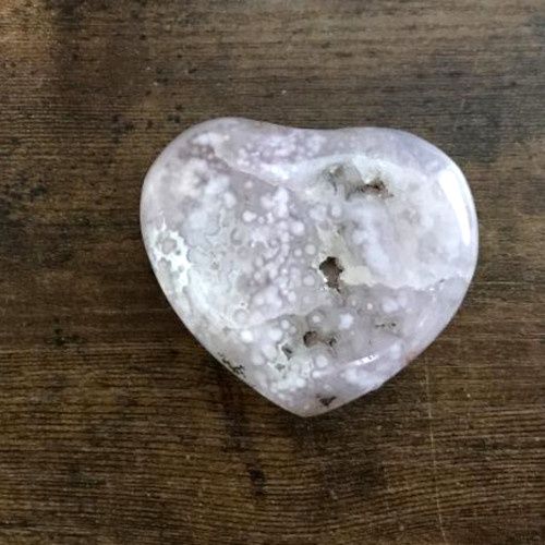 Agate Flower Heart