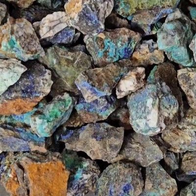 Azurite Malachite Rough Stones Top Grade .75"-1"