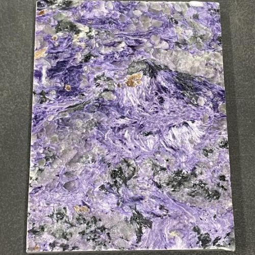 Charoite Slab Specimen One Side Polished  8"x6"x.75" /  1170g