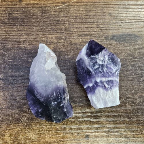 Amethyst Chevron Rough Point 2.5"-3"