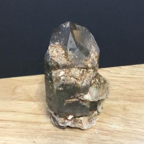 Quartz Smoky Tower w/ Hematite Iron Inclusions Specimen 400g
