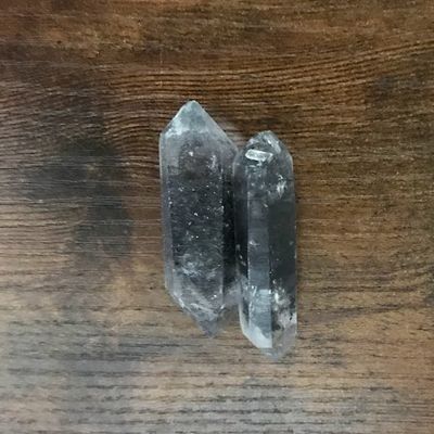 Quartz Tourmalinated Double Terminated 2"