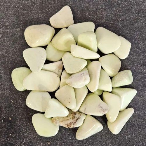 Chrysoprase Lemon Tumbled Stone .5"