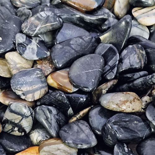 Jasper Picasso Tumbled Stone .5"-.75"
