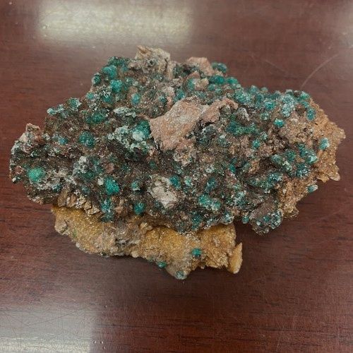 Malachite Sparkling on Dolomite Matrix Specimen 302g
