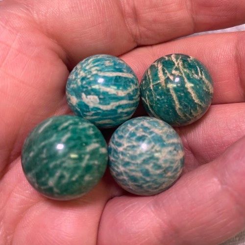 Amazonite Marble Sphere .75"