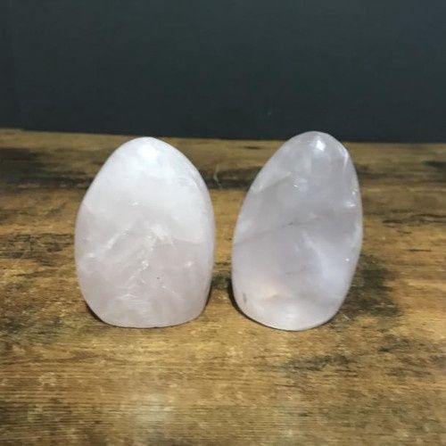 Quartz Rose Freeform Standing 4&quot;-6&quot; - Select, Size: 188-191g