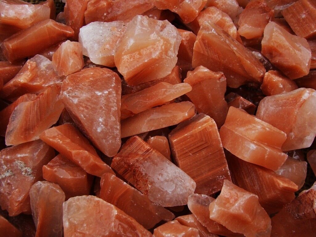 Calcite Red Polished .5"-.75"