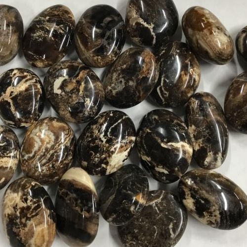 Opal Black Palm Stone - select size, Type: 2"