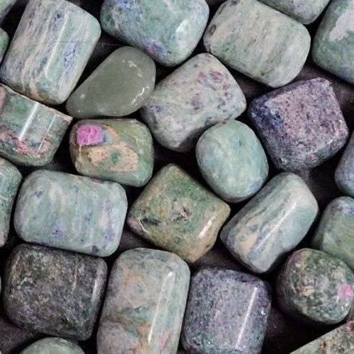 Ruby Fuchsite Tumbled Stone 1&quot;-1.25&quot;