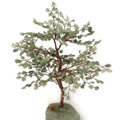 Gemstone Tree - 500 Chips Aventurine Green 9"