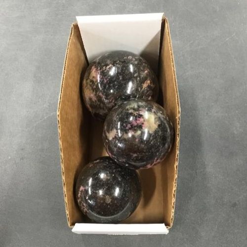 Rhodonite Sphere priced by weight, Size: 3" 800g
