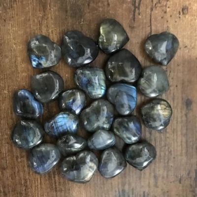 Labradorite Heart  .75"-1.25"