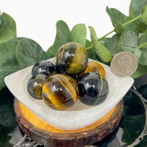 Tiger Eye Hawk Eye Sphere High Grade 1"
