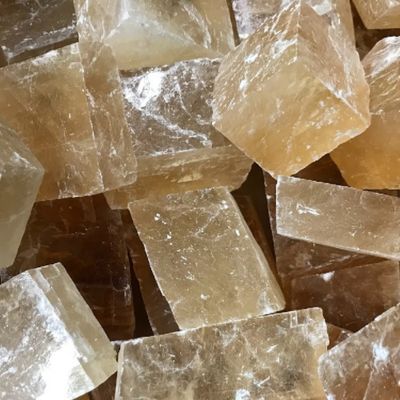 Calcite Optical Honey Cuboids Assorted Sizes