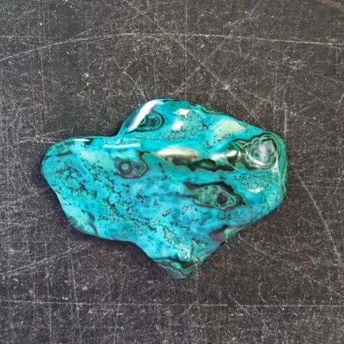 Chrysocolla Malachite Freeform Specimen 3"x4"x1" 204g