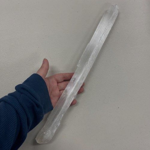 Selenite Massive Stick 16&quot; - 18&quot;