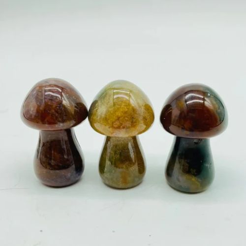 Mushroom Gemstone Shroomies 1.4" - Select, Type: Jasper Ocean