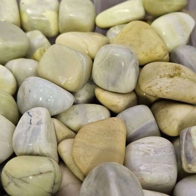 Serpentine Infinite Tumbled Stone .75"-1.25"