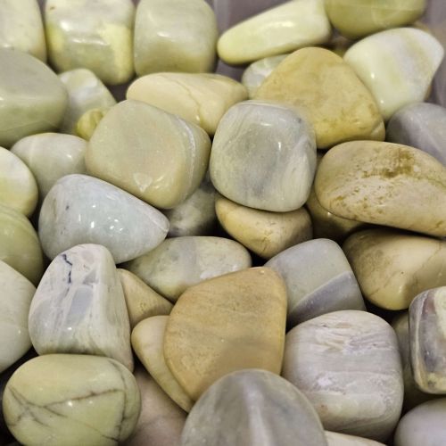 Serpentine Infinite Tumbled Stone .75&quot;-1.25&quot;