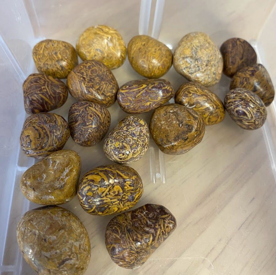Arabic Stone aka Calligraphy Tumbled Stone .5&quot;-1&quot;