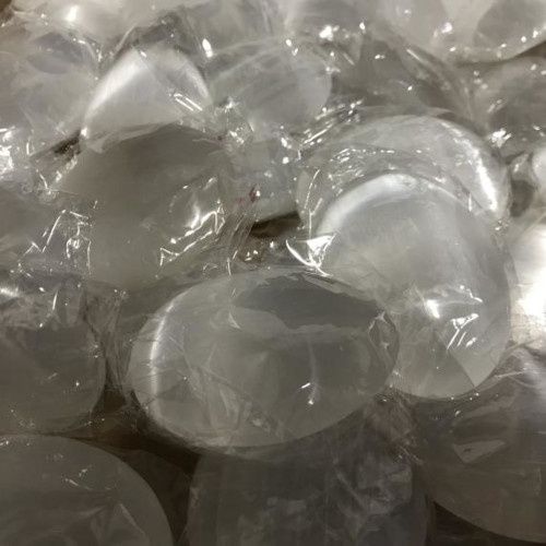 Selenite Palm Stone 2.5&quot;