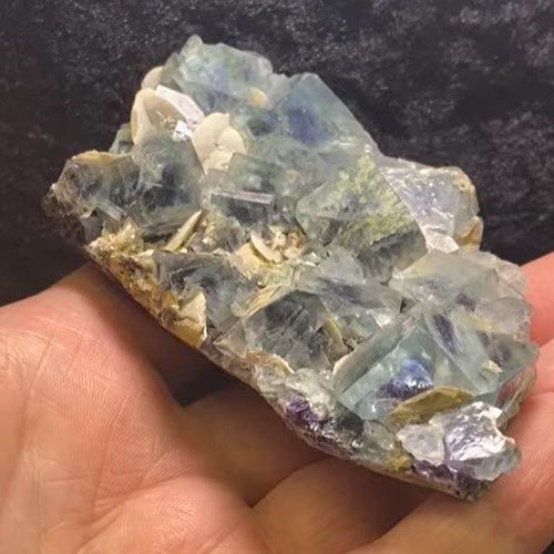 Mineral Specimen Assorted Lot #3 - Select, Type: A) 299g Fluorite Yindu Phantom w/ Siderite