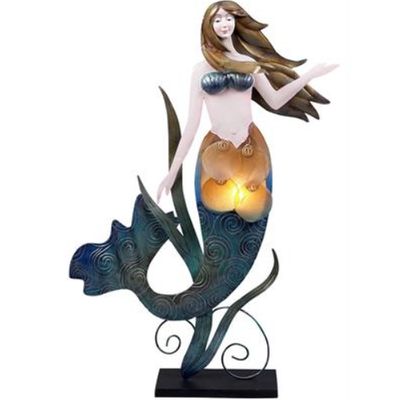 Mermaid Capiz Shell Table Lamp