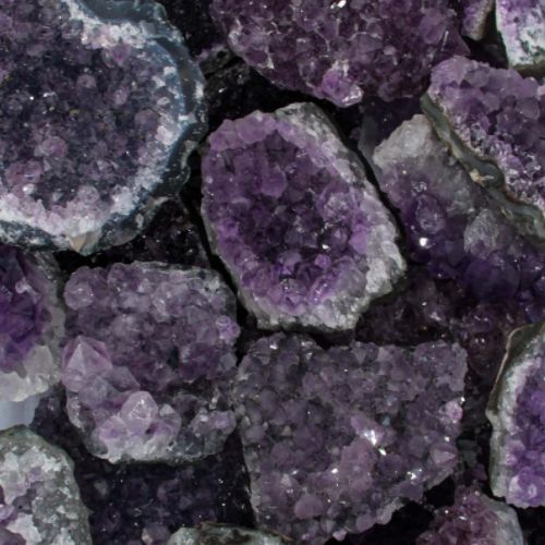 Amethyst Druze Specimen >2" Flat