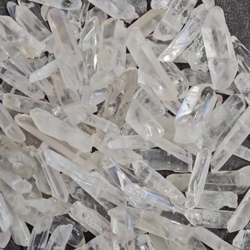Quartz Points 1&quot;-2&quot; Drilled Hole