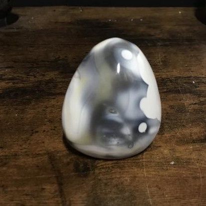 Agate Orca Standing Freeform 2.5-4&quot; - Select, Size: 244g