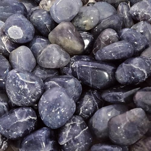 Iolite aka Cordierite Tumbled Stone .5"-.75"