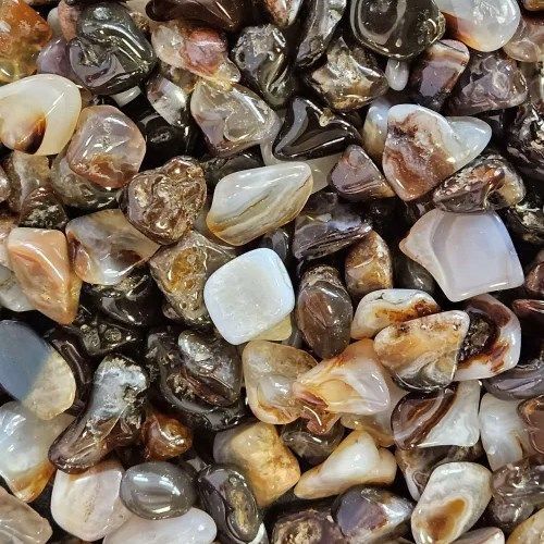 Agate Fire Tumbled Stone  .5"-.75"