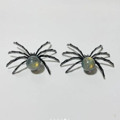 Spider Black w/ Gemstone Sphere - Select