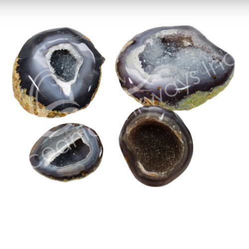 Agate Geode Polished w/ Druze