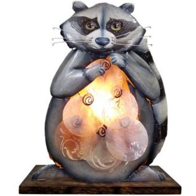 Urban Raccoon Capiz Shell Table Lamp